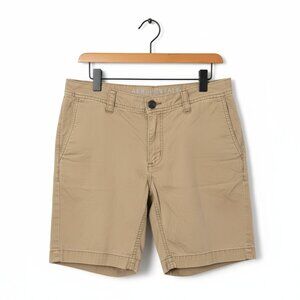 Aeropostale Shorts Mens 32 Beige Flat Front Stretch Casual Outdoor Regular Fit